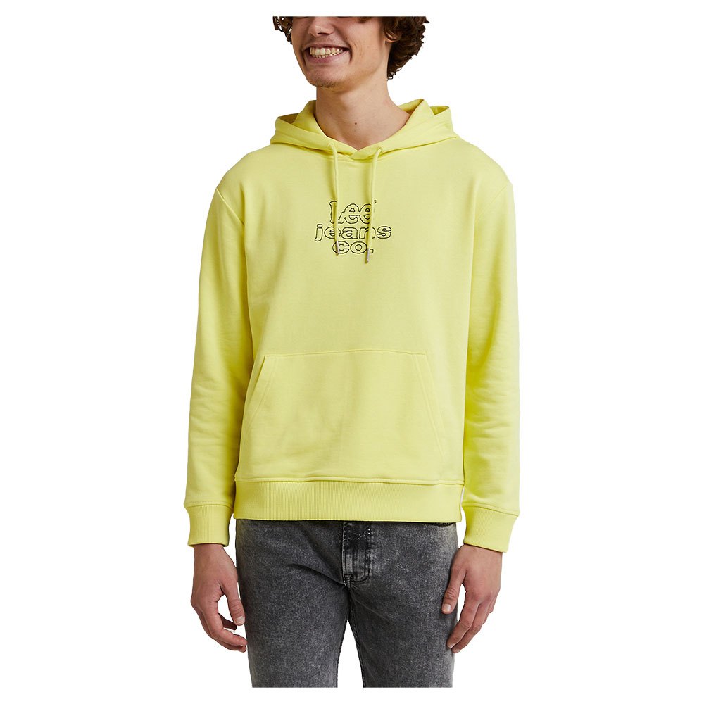 lee seasonal logo hoodie jaune s homme