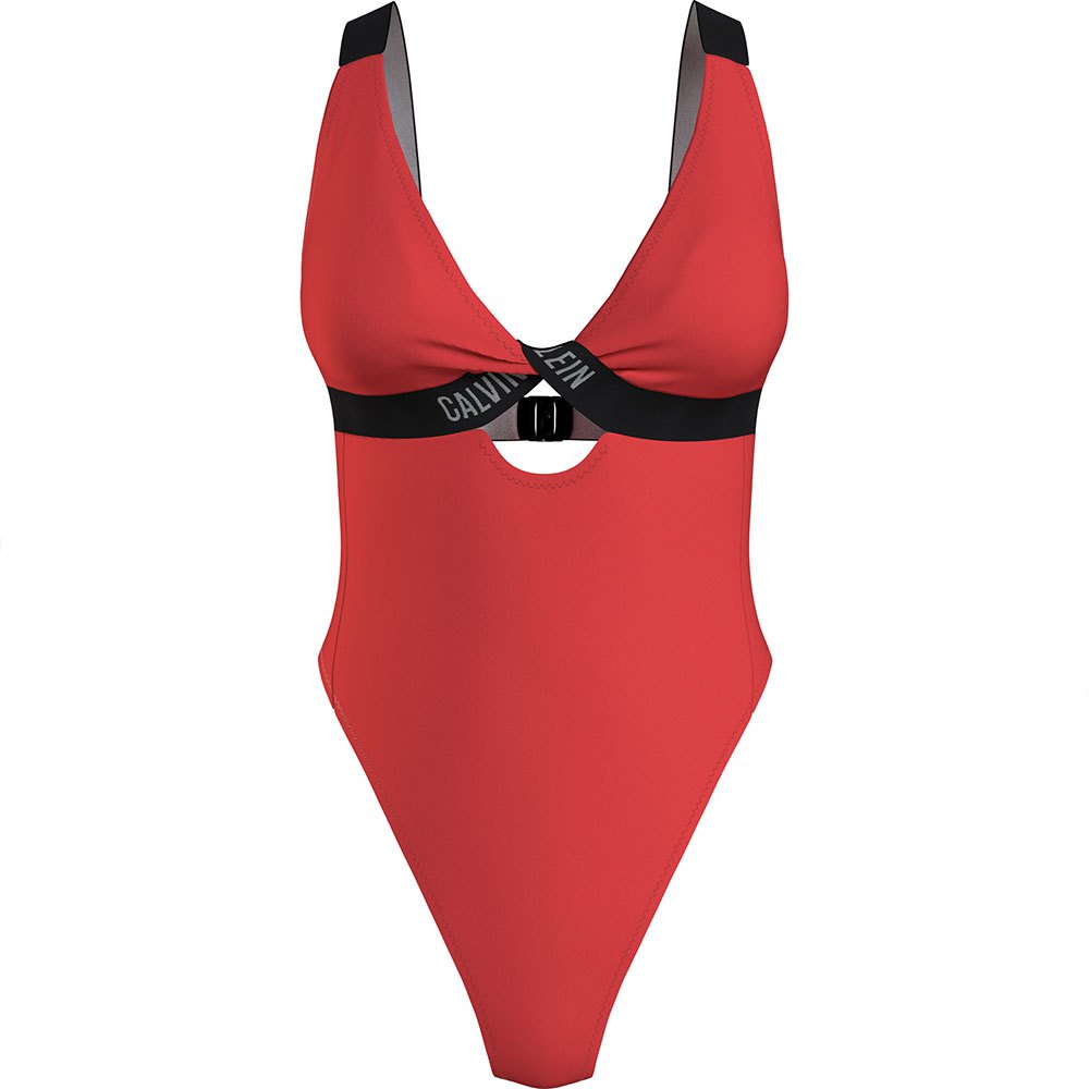 calvin klein fashion fit swimsuit rouge s femme