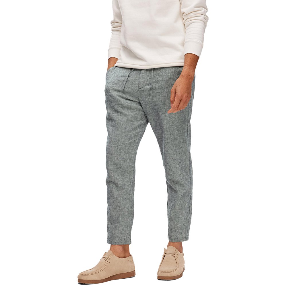 selected 172 brody slim tapered fit chino pants bleu m homme
