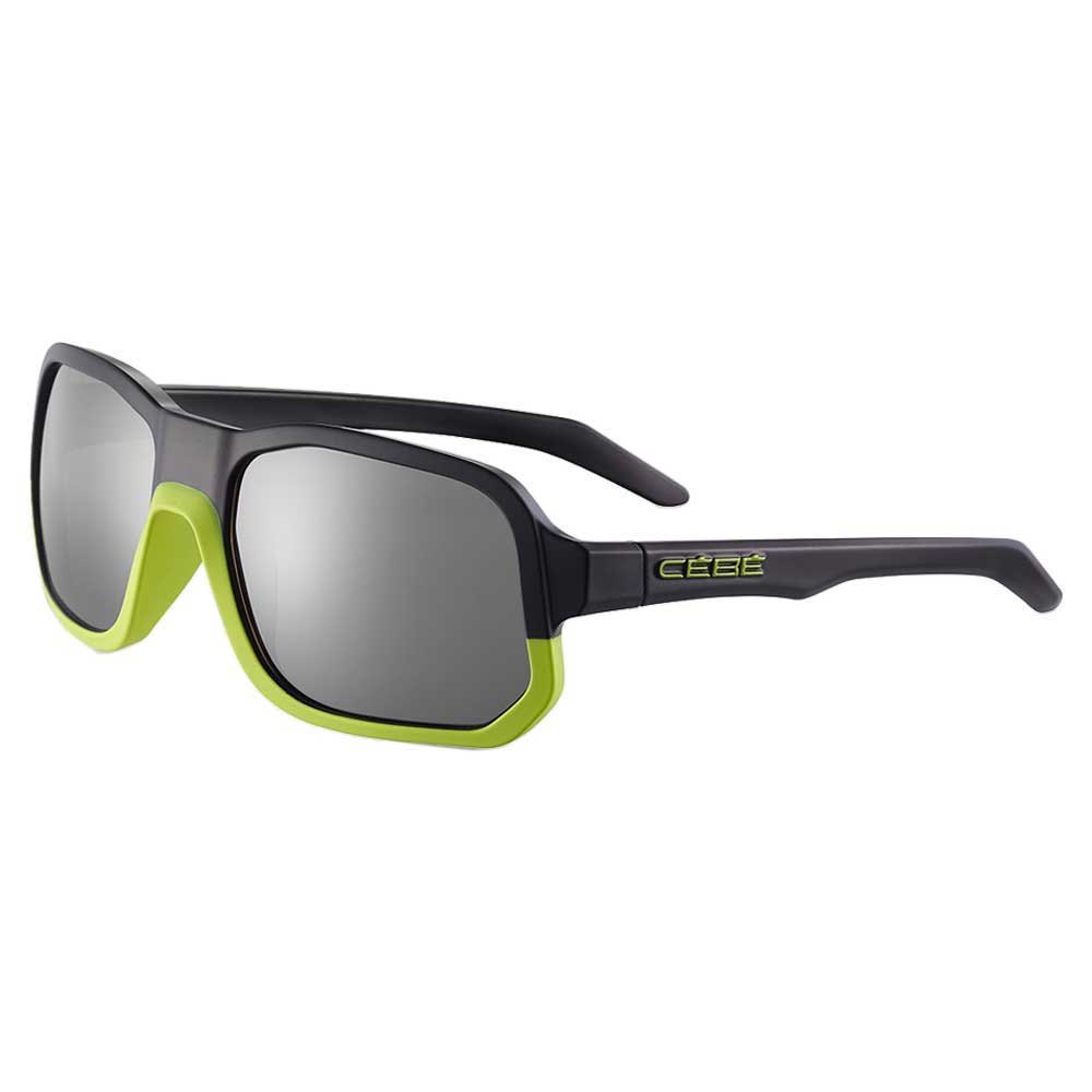 cebe outspeed polarized sunglasses clair,noir l-zone polarized grey silver/cat3 homme