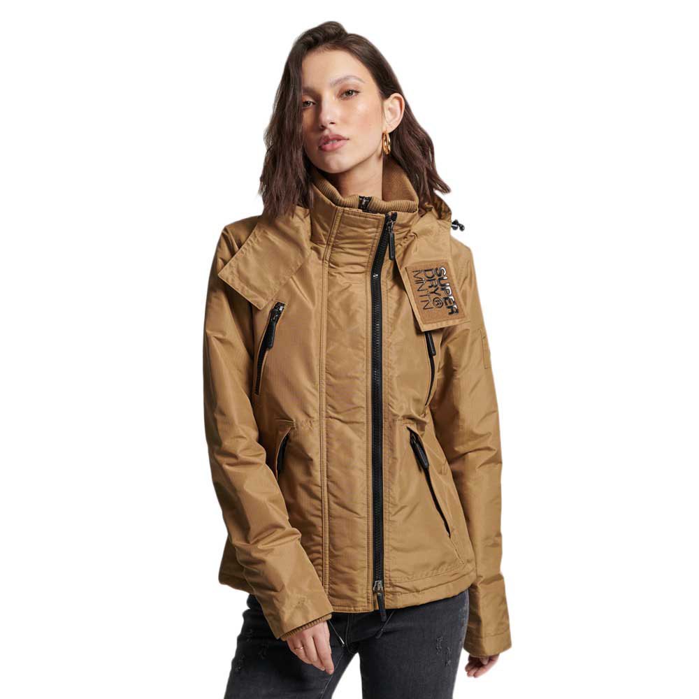 superdry mountain windcheater jacket marron s femme