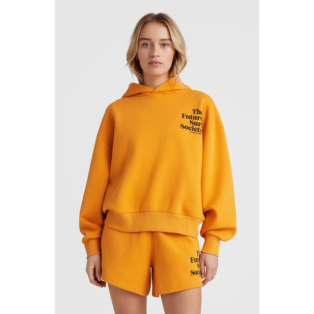 o´neill future surf hoodie orange s femme