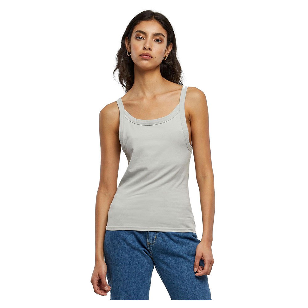 build your brand everyday sleeveless t-shirt gris m femme