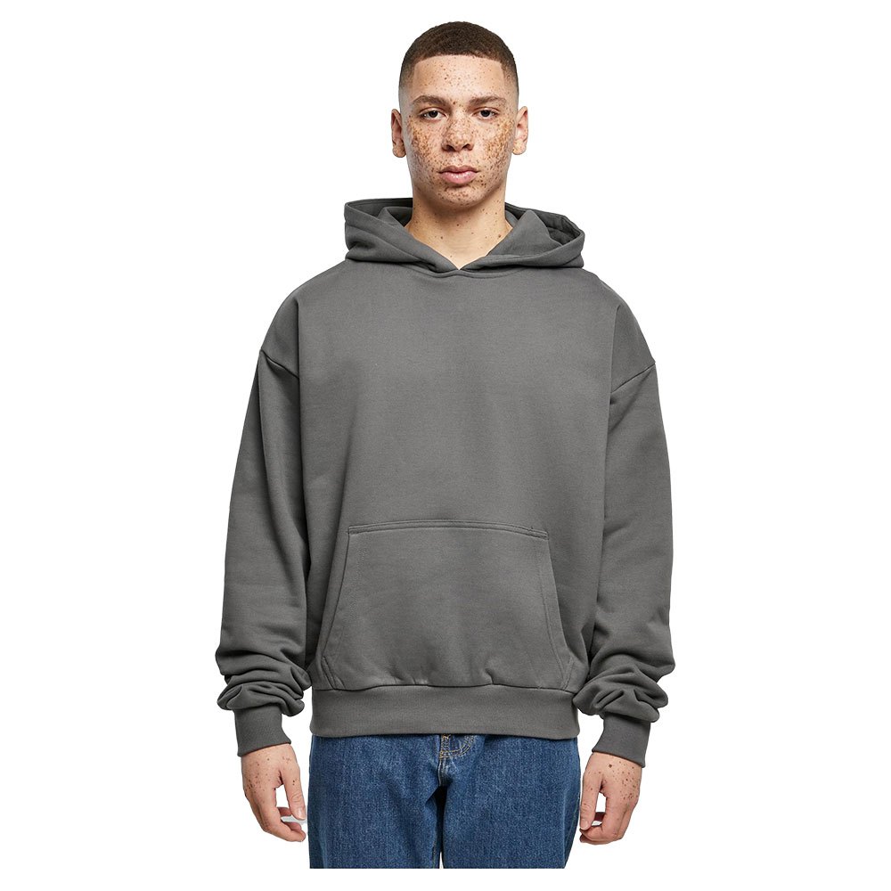 build your brand ultra heavy cotton box hoodie gris l homme