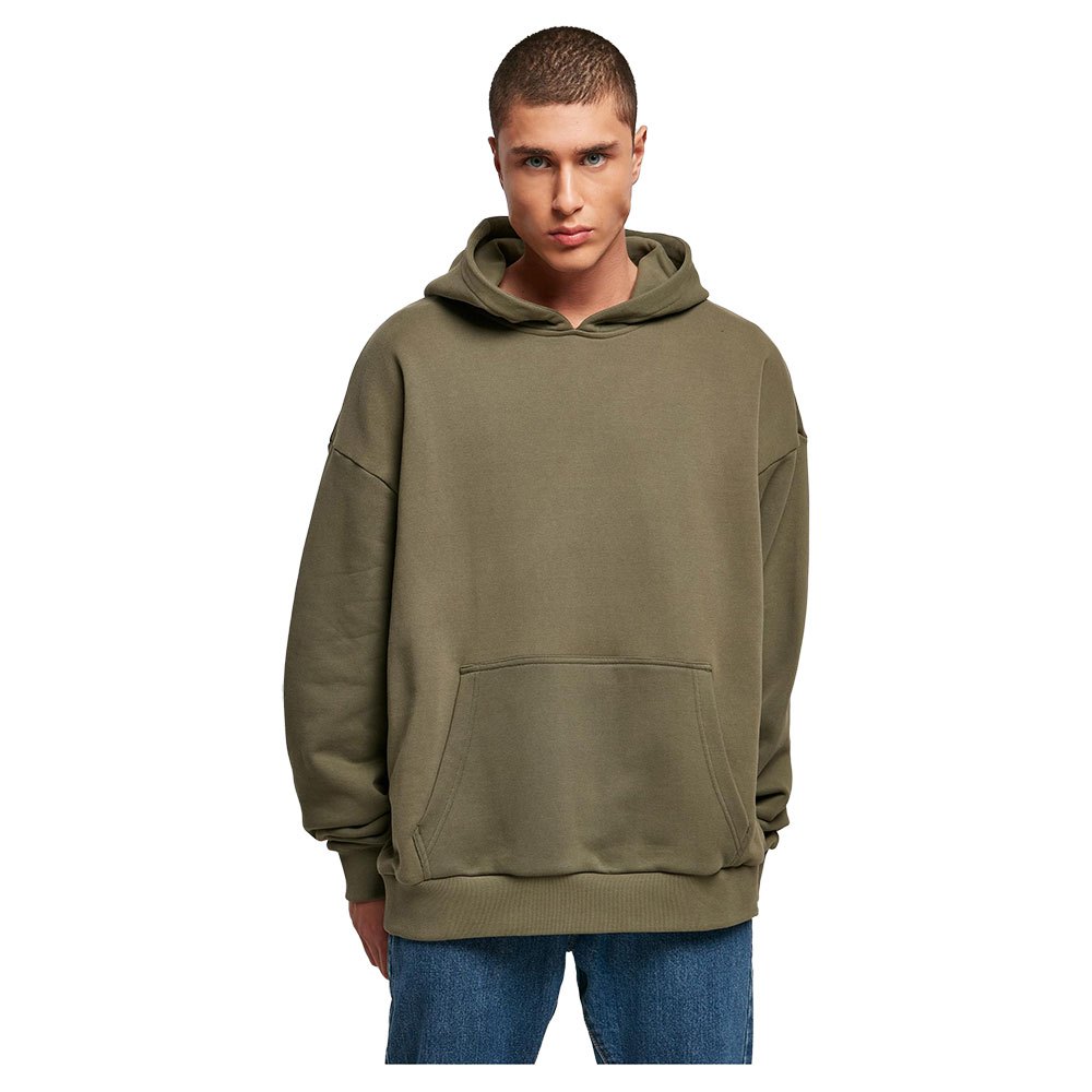 build your brand ultra heavy cotton box hoodie vert l homme