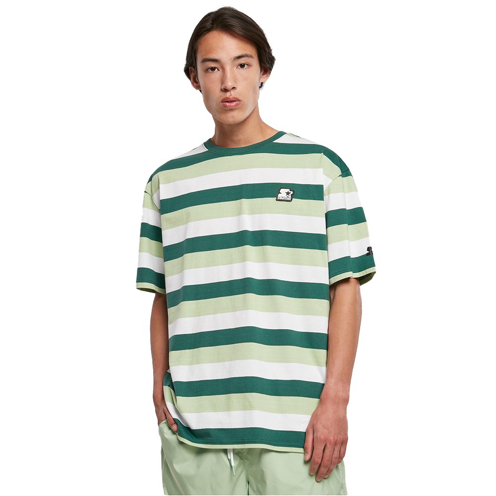 starter sun stripes oversize short sleeve crew neck t-shirt vert 2xl homme