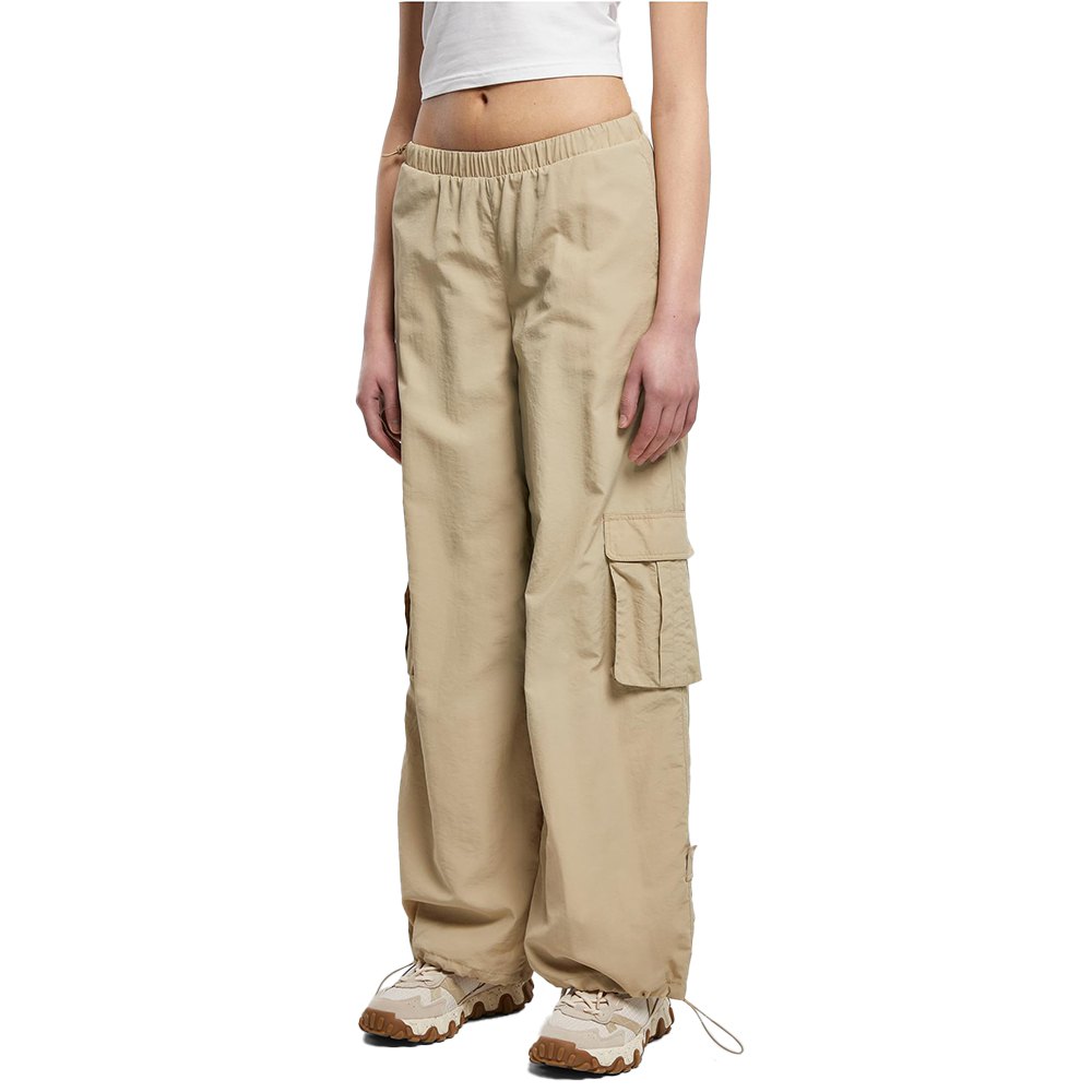 urban classics crinkle cargo pants beige 3xl femme