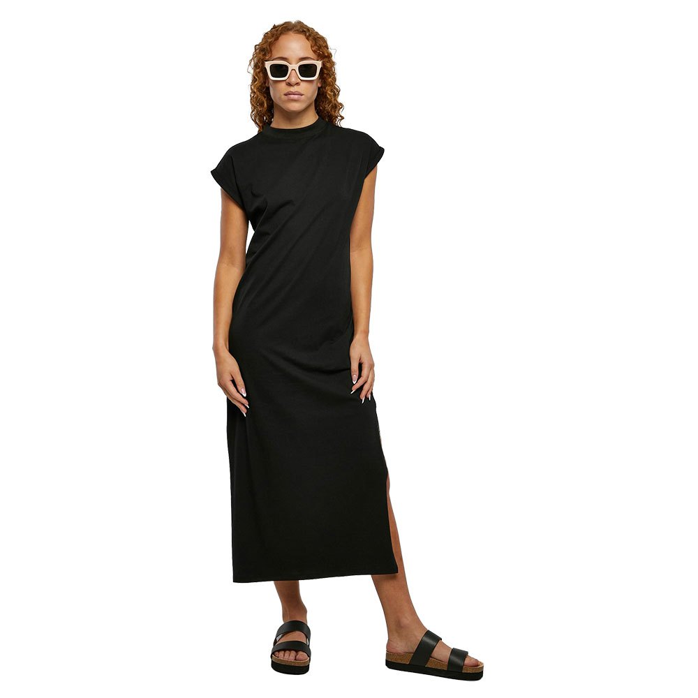 urban classics extended shoulder sleveless long dress noir s femme