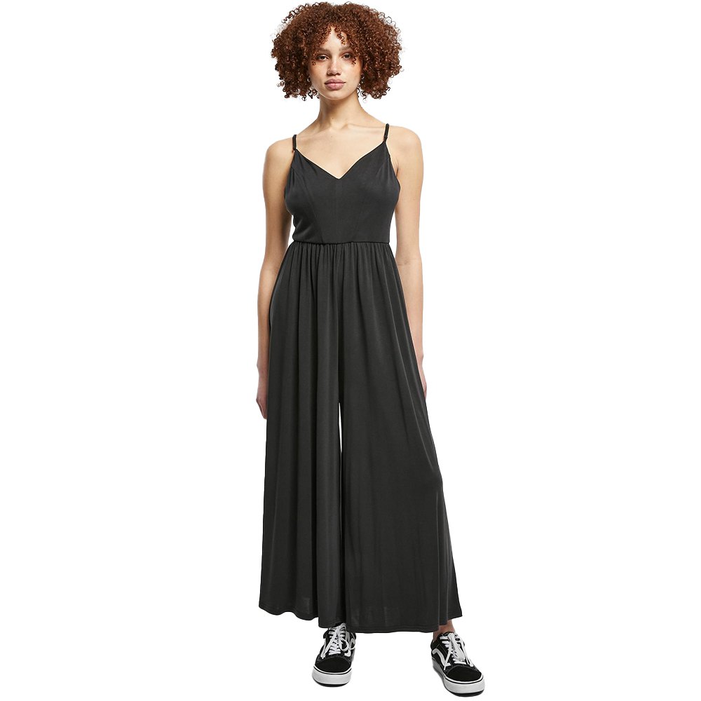 urban classics modal spaghetti jumpsuit noir s femme