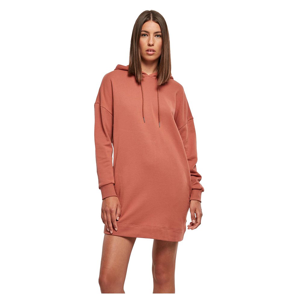 urban classics organic oversized terry hoodie orange xs femme