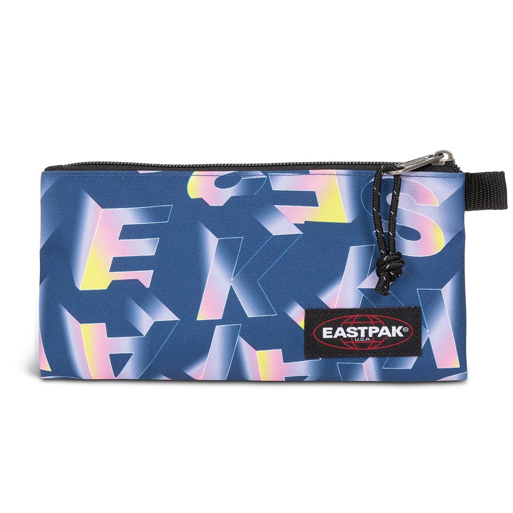 eastpak flat pencil case bleu  homme
