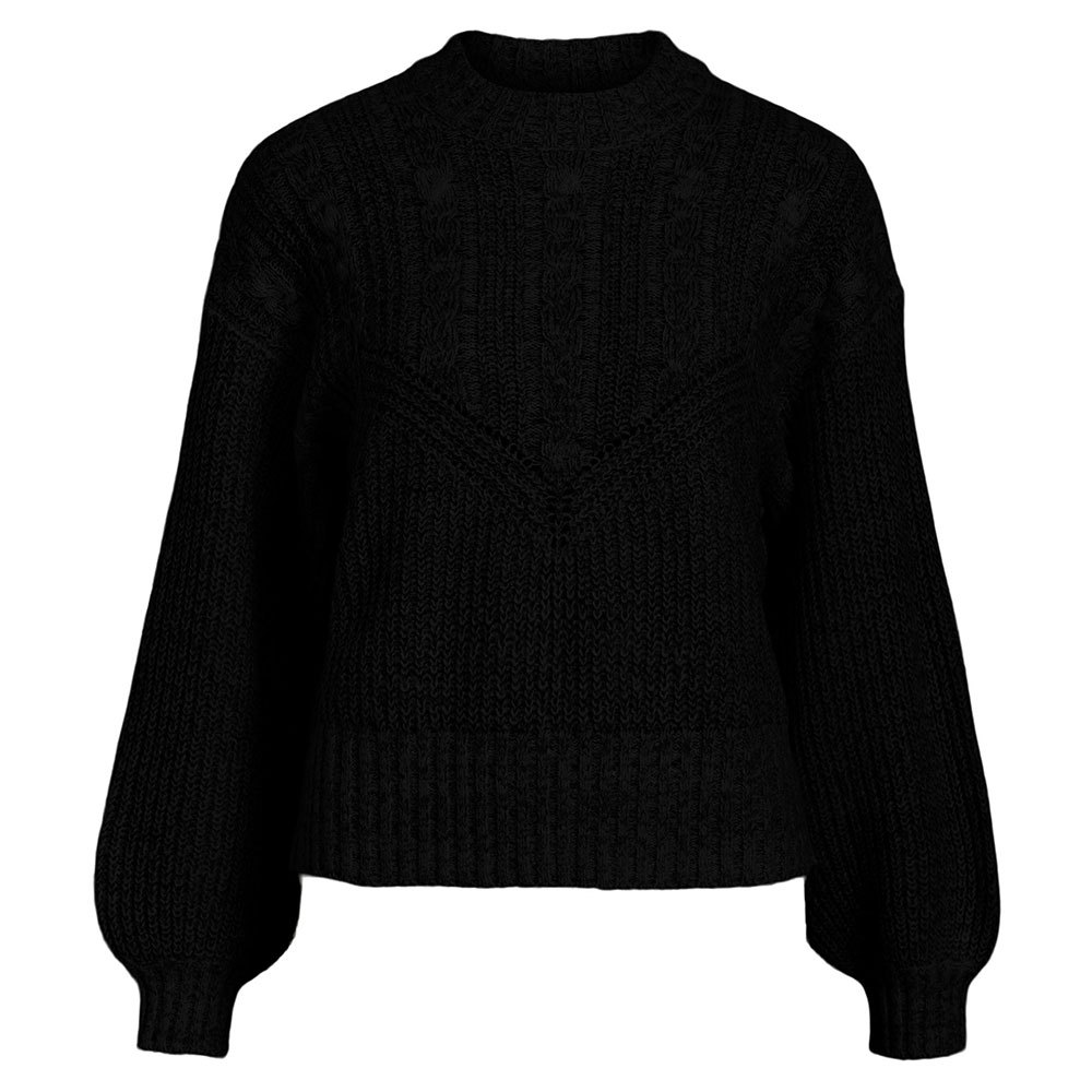 object nova stella cable sweater noir m femme