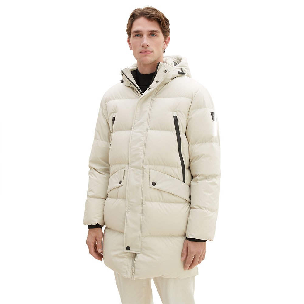 tom tailor 1037357 recycled down puffer parka beige l homme