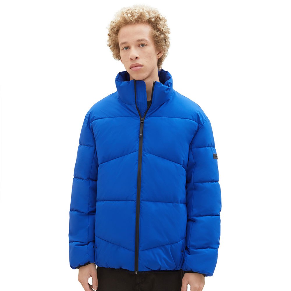 tom tailor 1037388 relaxed stand-up puffer jacket bleu xl homme