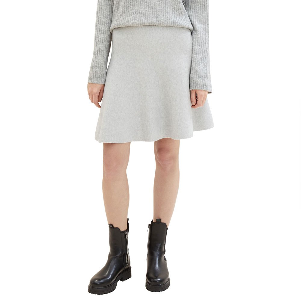 tom tailor 1038743 knitted skater skirt gris 2xl femme
