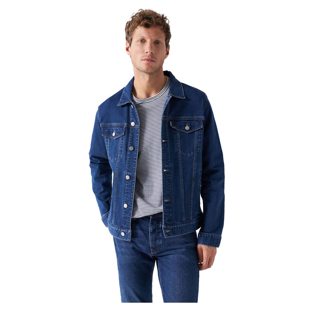 salsa jeans s-activ regular fit denim jacket bleu l homme