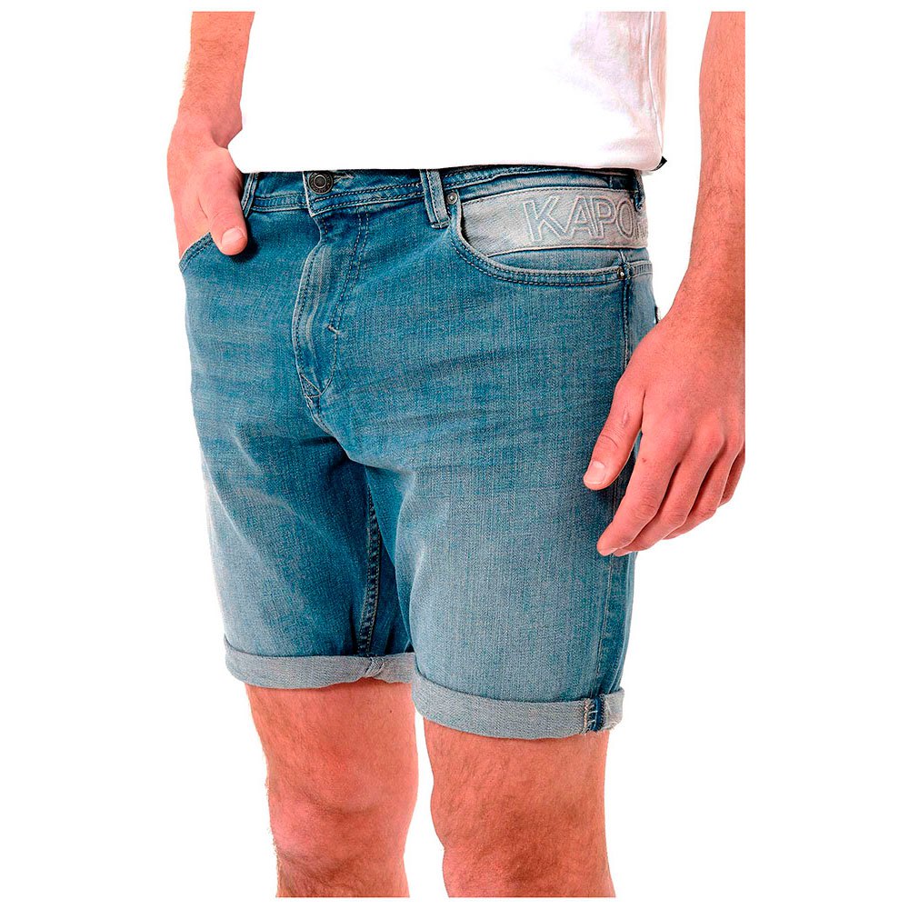 kaporal talbo denim shorts bleu 34 homme