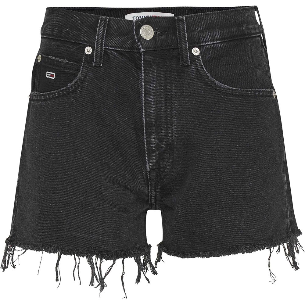 tommy jeans hot pant bg0085 denim shorts gris 26 femme