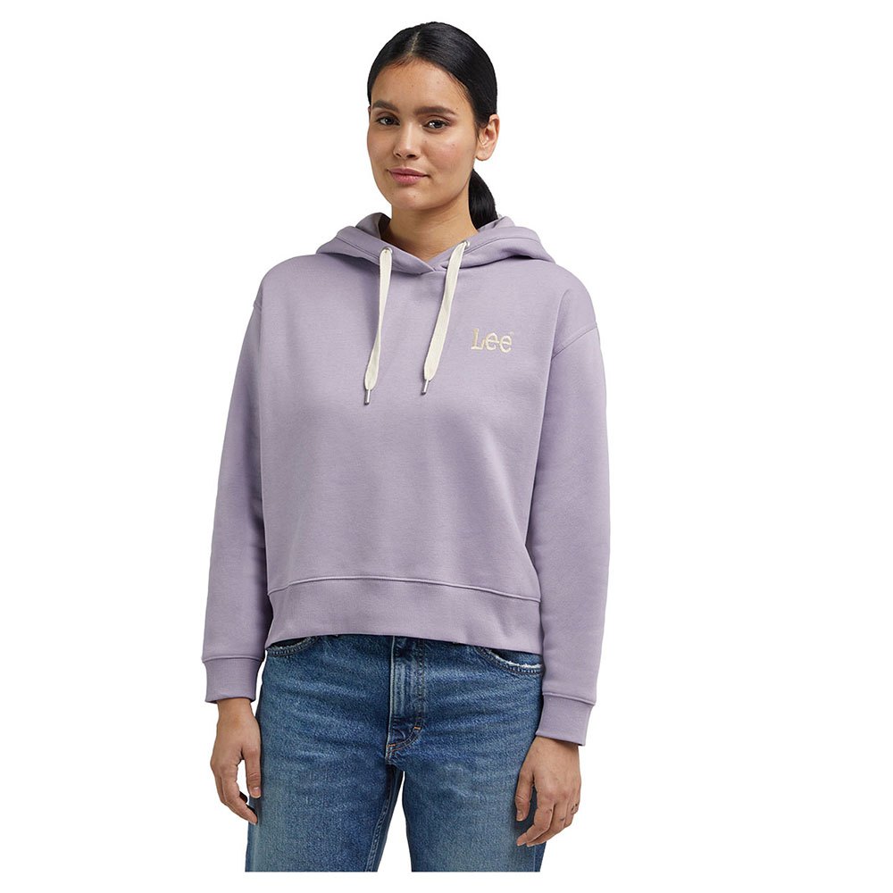 lee essential hoodie hoodie violet l femme