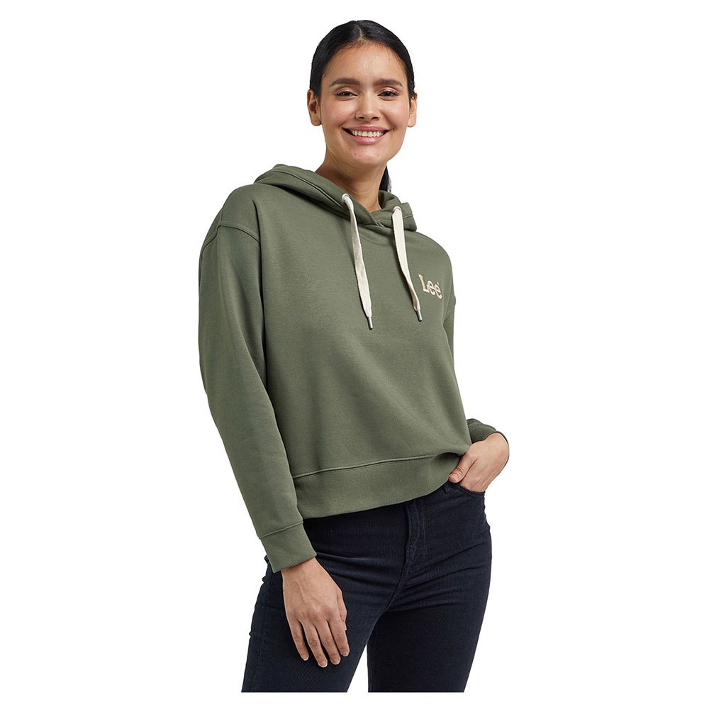 lee essential hoodie hoodie vert l femme
