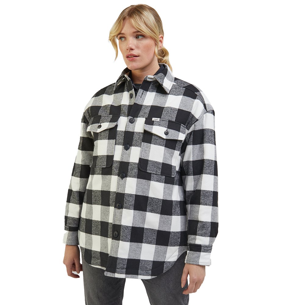 lee quilted over overshirt multicolore xs femme