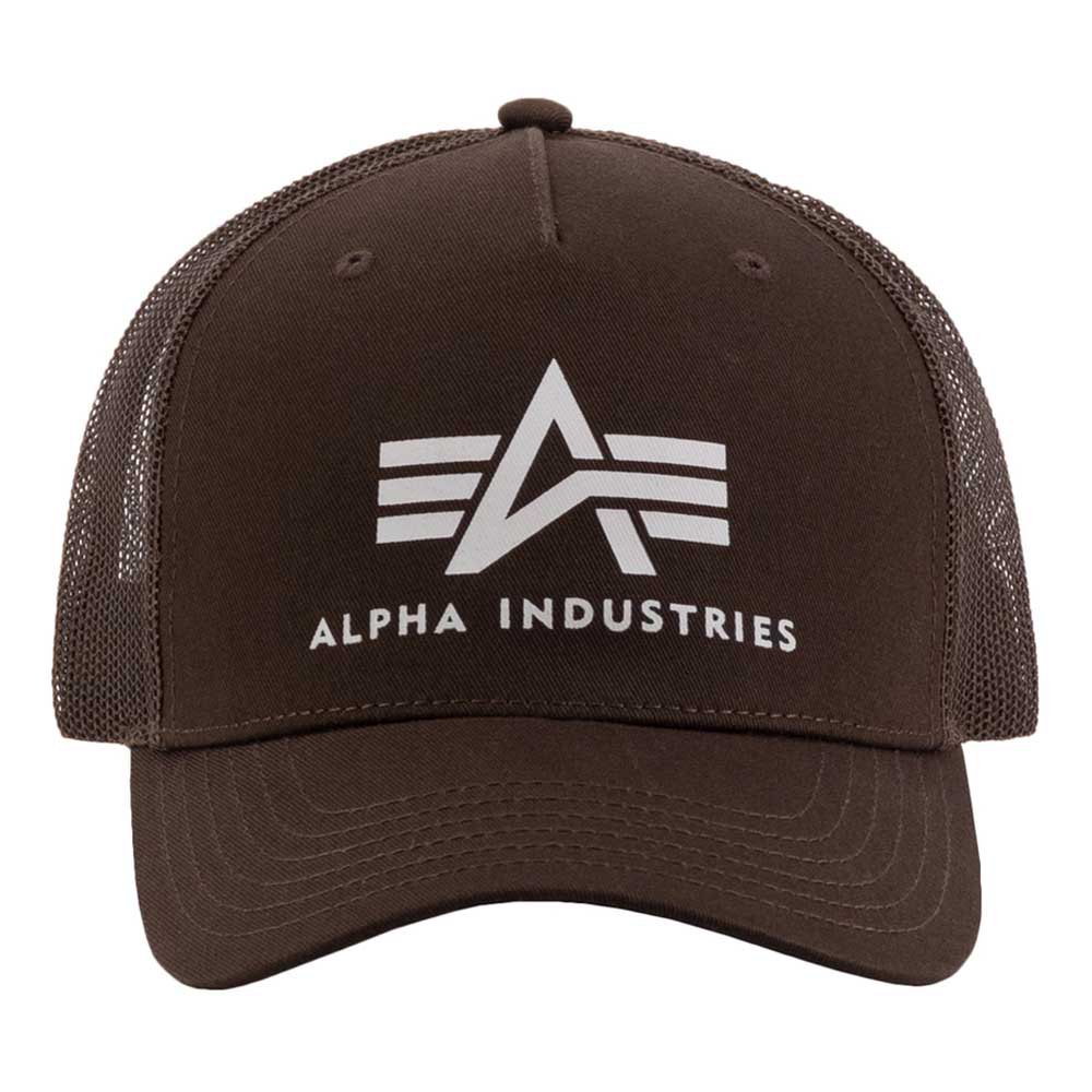 alpha industries basic trucker trucker cap marron  homme