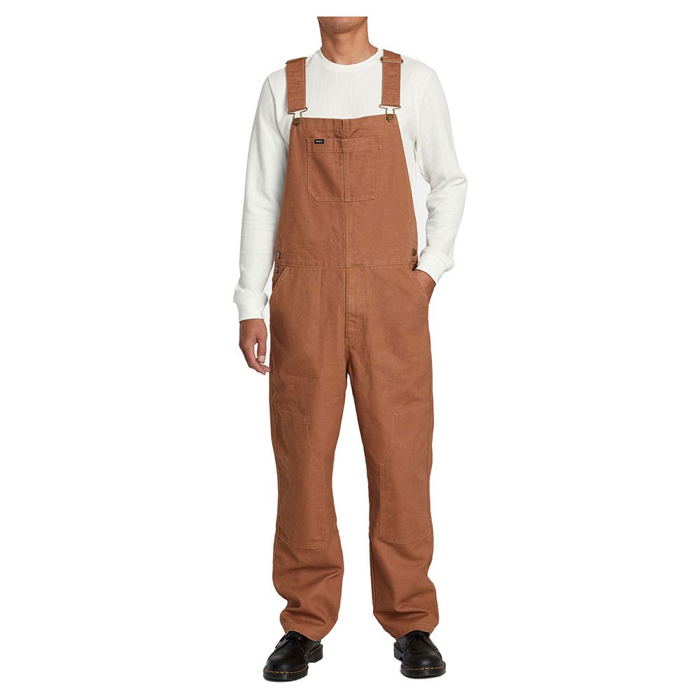 rvca chainmail jumpsuit marron s homme