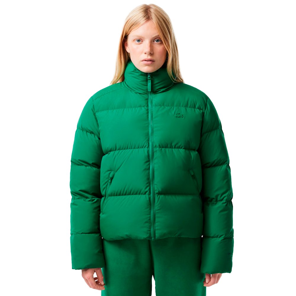 lacoste bf0014 padded jacket vert 42 femme