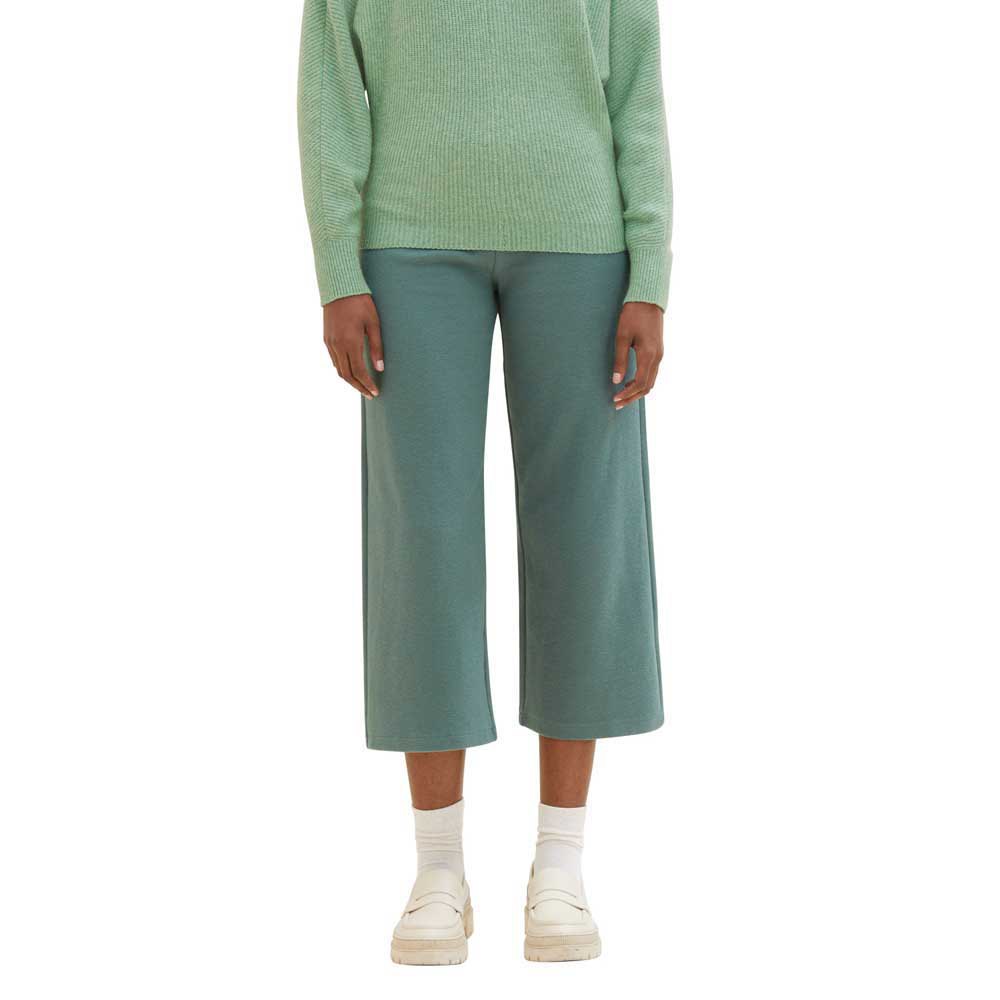 tom tailor 1039450 cosy rib culotte pants vert 2xl femme