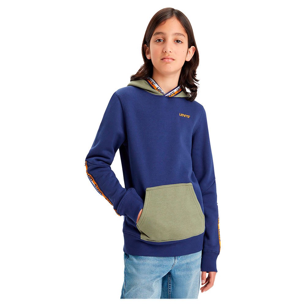 levi´s ® kids logo taping pullover teen hoodie bleu 10 years garçon