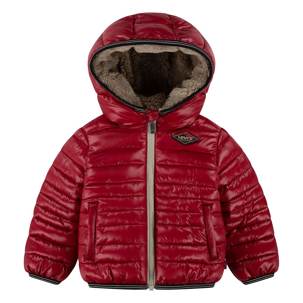 levi´s ® kids sherpa lined baby puffer jacket rouge 3 months garçon