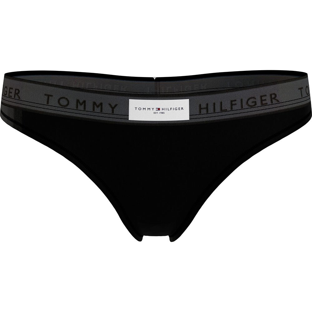 tommy hilfiger established thong noir xs femme