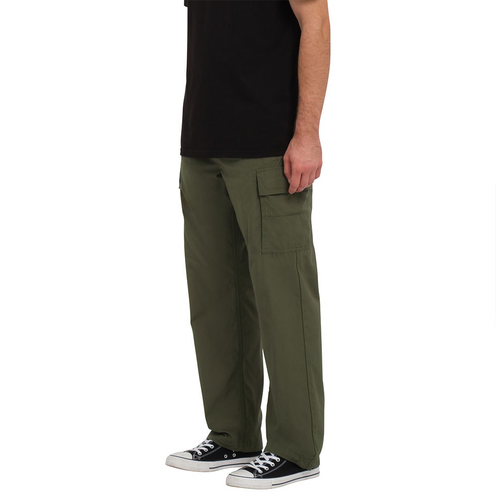 volcom squads cargo loose tapered fit pants vert 29 homme