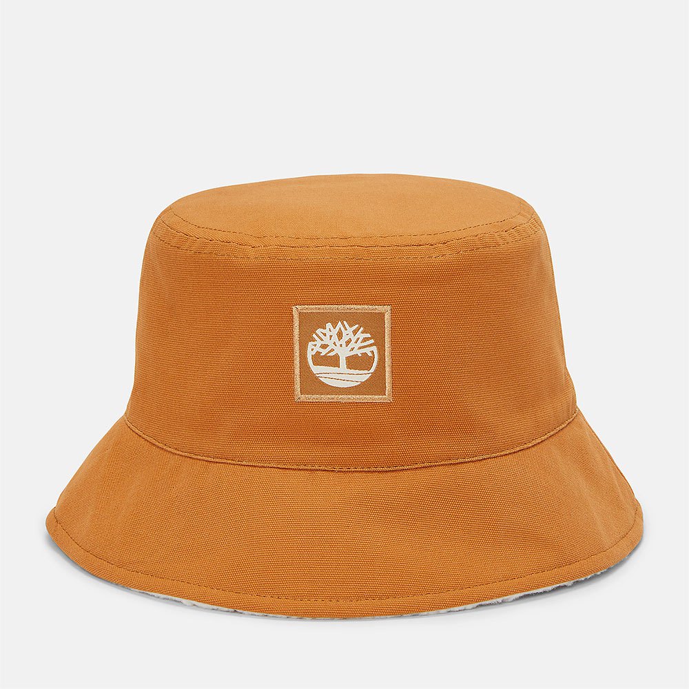 timberland reversible sherpa lining bucket hat marron s-m homme