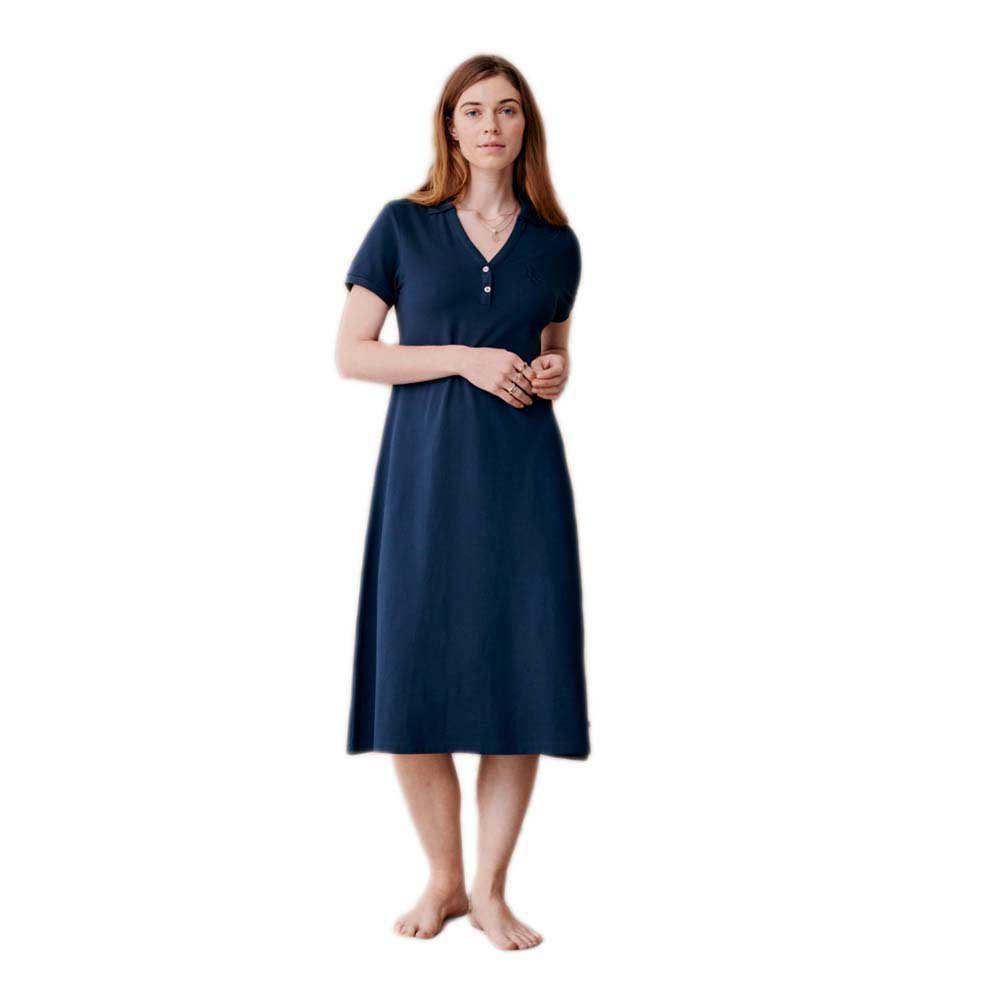 redgreen doria short sleeve midi dress bleu l femme