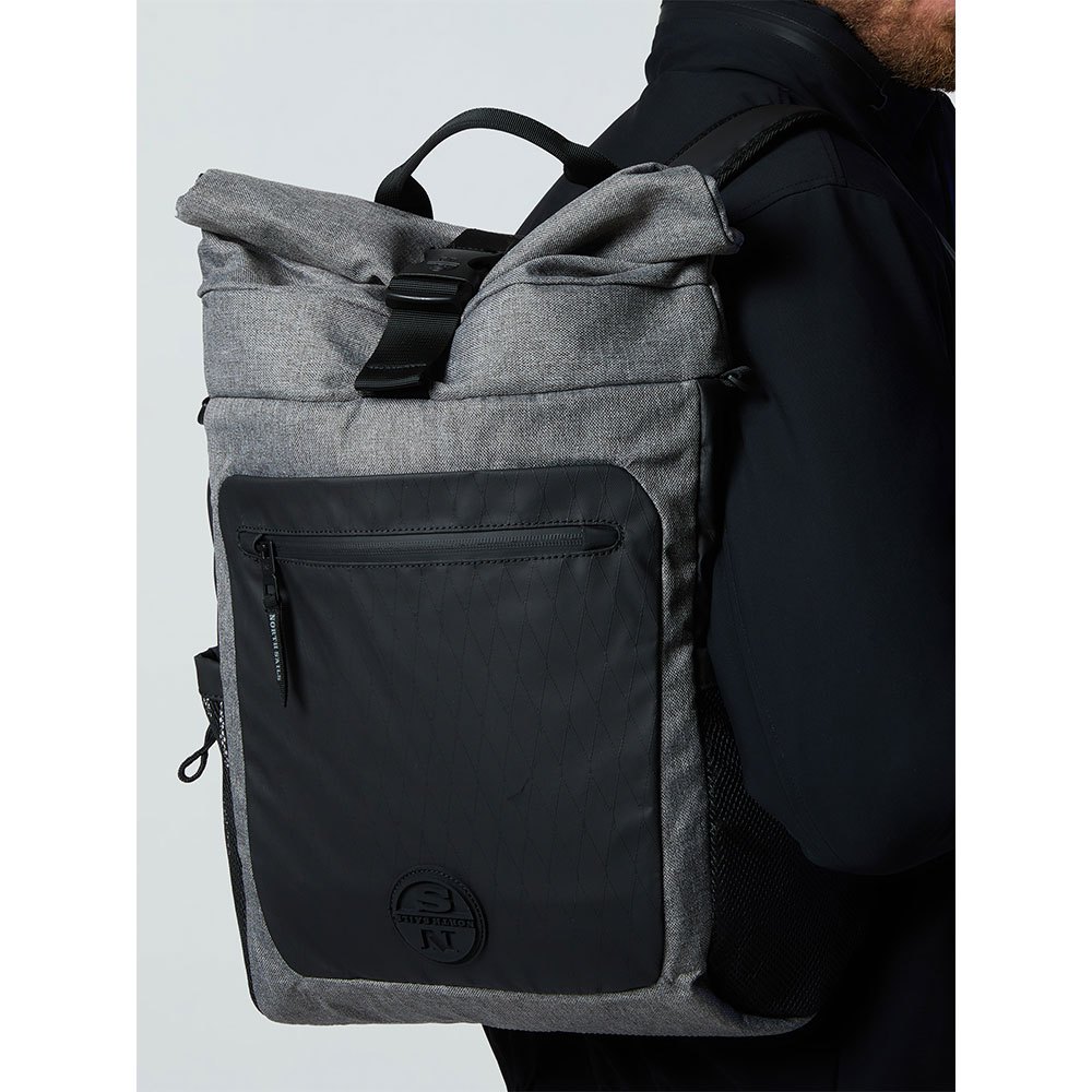 north sails roll top backpack gris