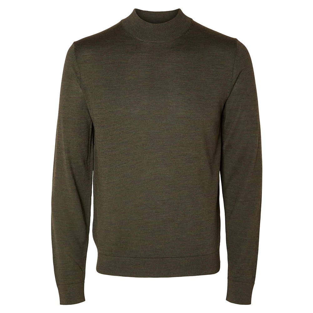 selected 16090148 town sweater vert l homme