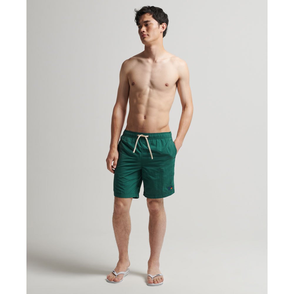 superdry vintage swimming shorts vert m homme