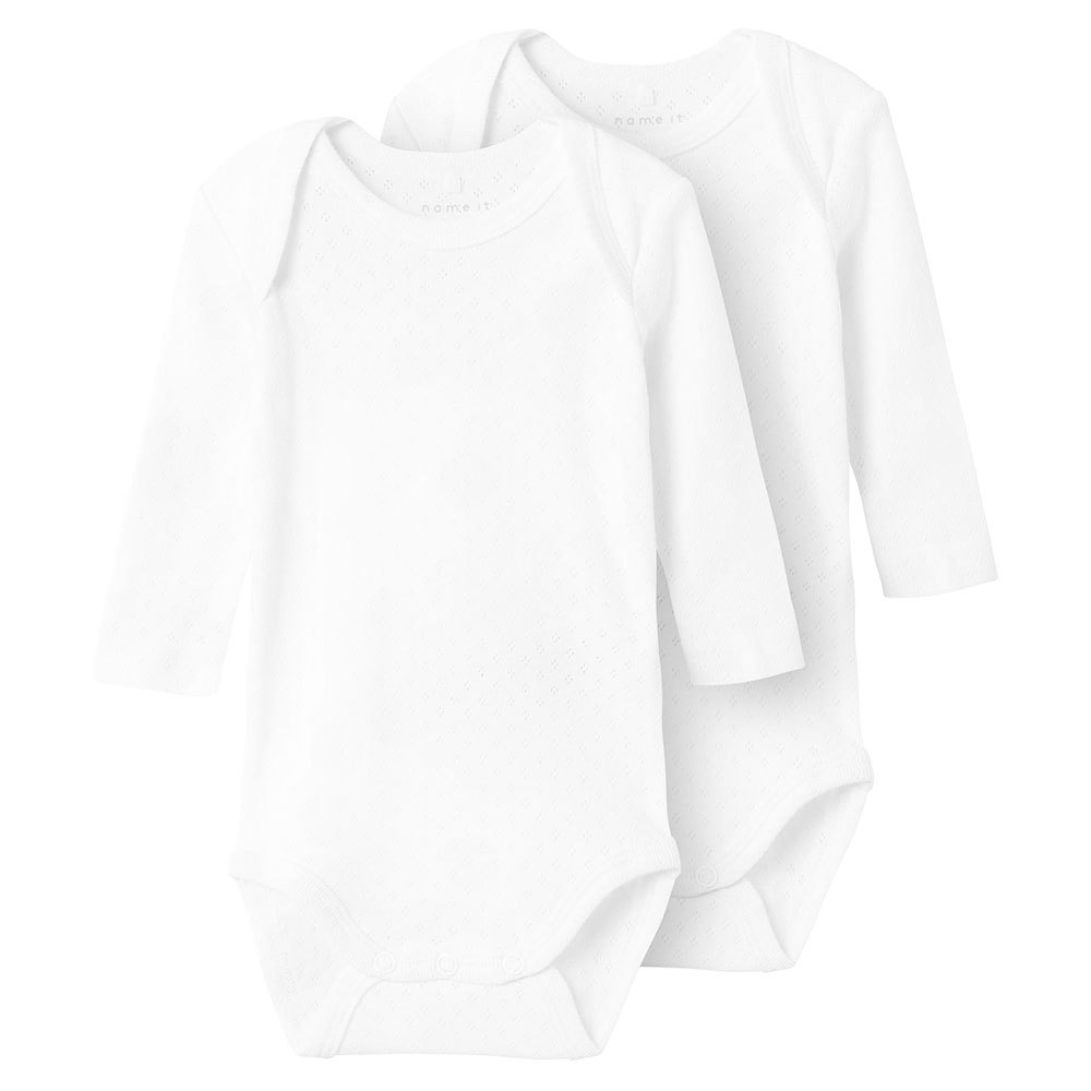 name it body long sleeve body 2 units blanc 4 months fille