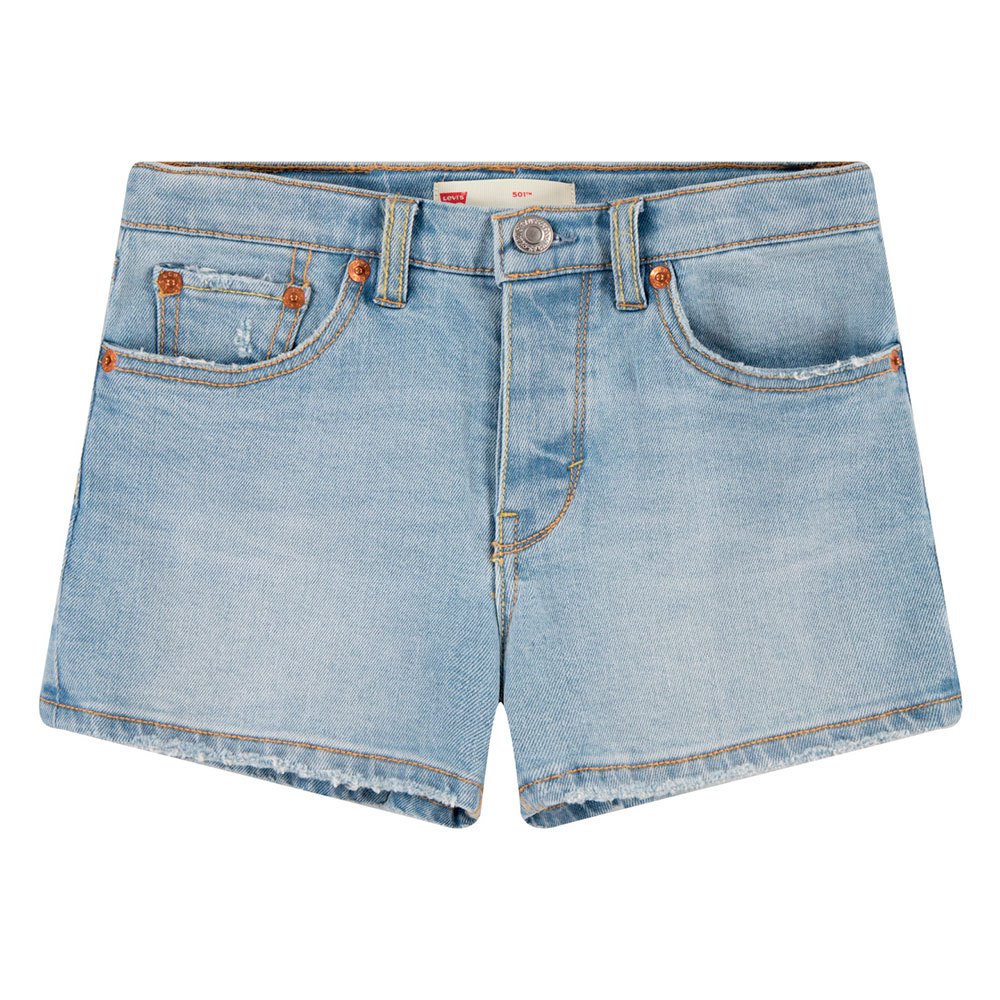 levi´s ® kids 4eh878-l6z 501 original regular waist denim shorts bleu 10 years fille