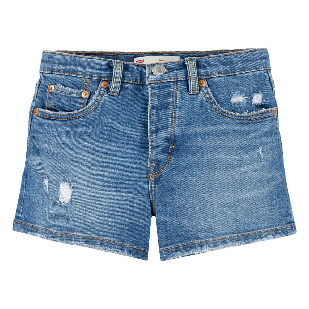 levi´s ® kids 4eh878-m8z 501 original regular waist denim shorts bleu 16 years fille