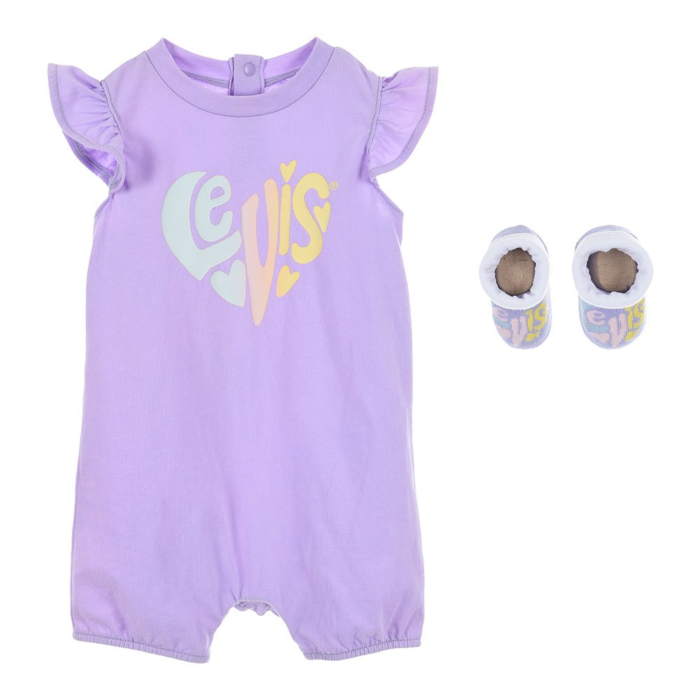 levi´s ® kids heart short sleeve body violet 3 months fille