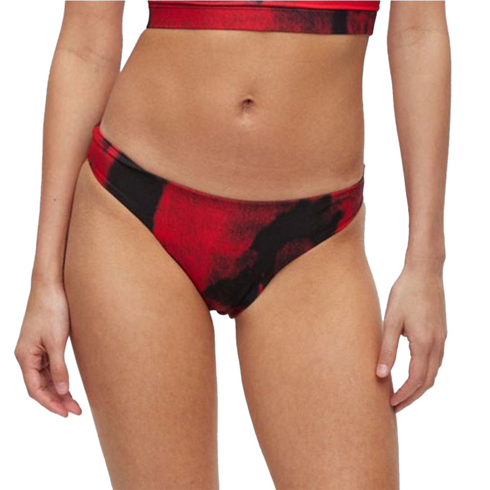 hugo tie dye classic bikini bottom rouge xl femme