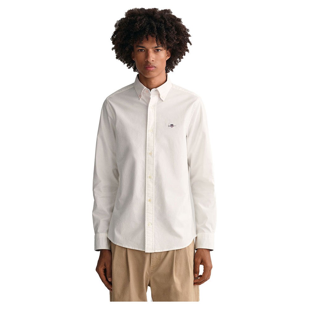 gant 3230115 long sleeve shirt blanc 2xl homme