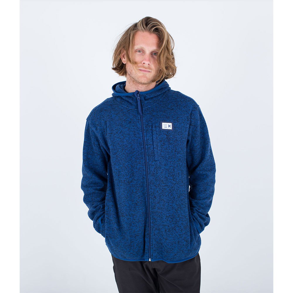 hurley mesa ridgeline full zip hooded sweatshirt bleu s homme