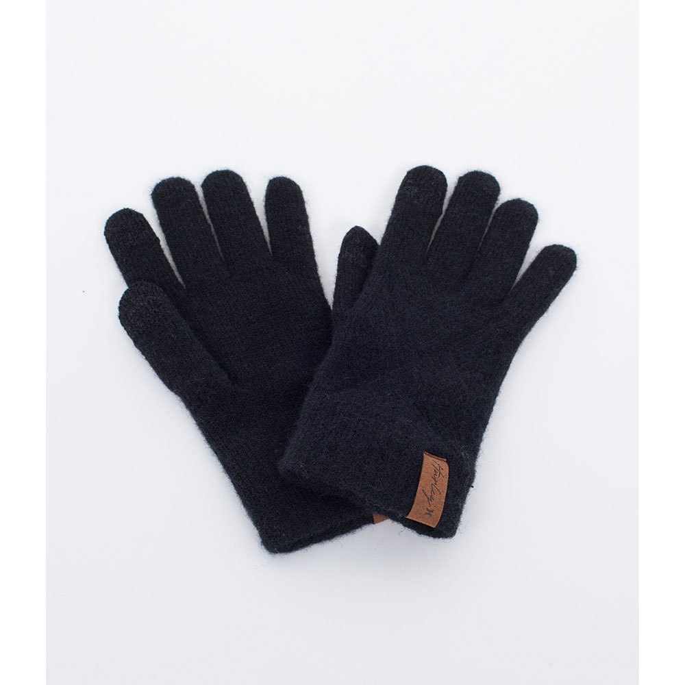 hurley woven knit gloves noir  homme