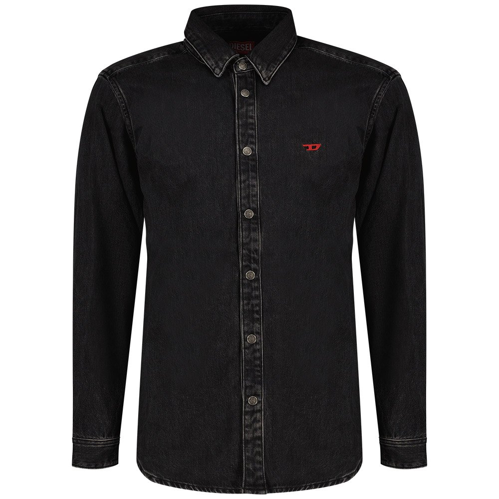 diesel simply long sleeve shirt noir 2xl homme