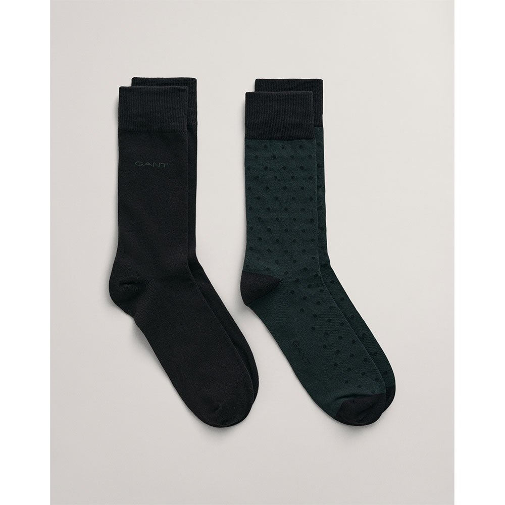 gant dot and solid socks 2 pairs bleu eu 40-42 homme
