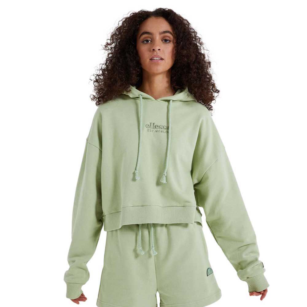 ellesse syup cropped hoodie vert 10 femme
