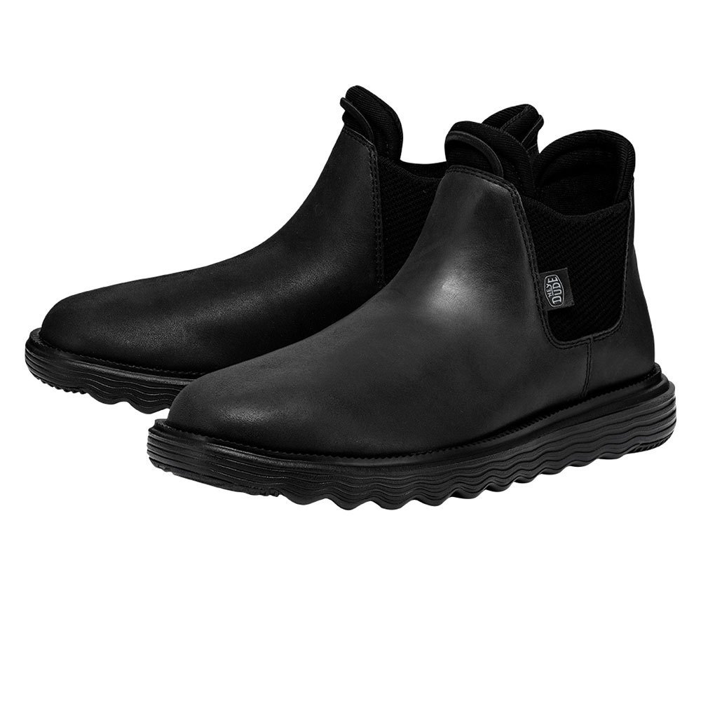 hey dude branson craft leather shoes noir eu 37 femme